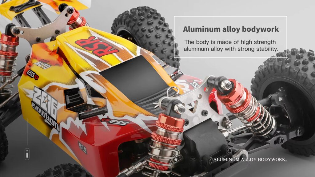 Fastest RC Cars for Racing: WL toys 144010 V8 Brushless – Unleash 75 km/h of Power in 2025 6 WL Toys 144010 V8 Aluminium Body work