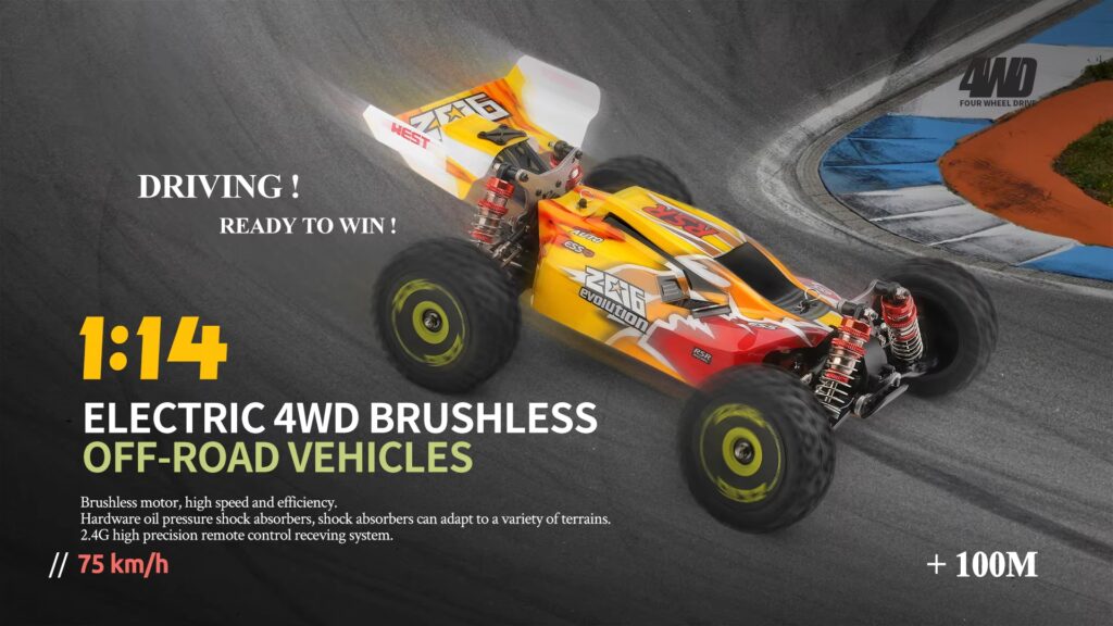 Fastest RC Cars for Racing: WL toys 144010 V8 Brushless – Unleash 75 km/h of Power in 2025 2 WL Toys 144010 V8 - Electric and Brushless Motors