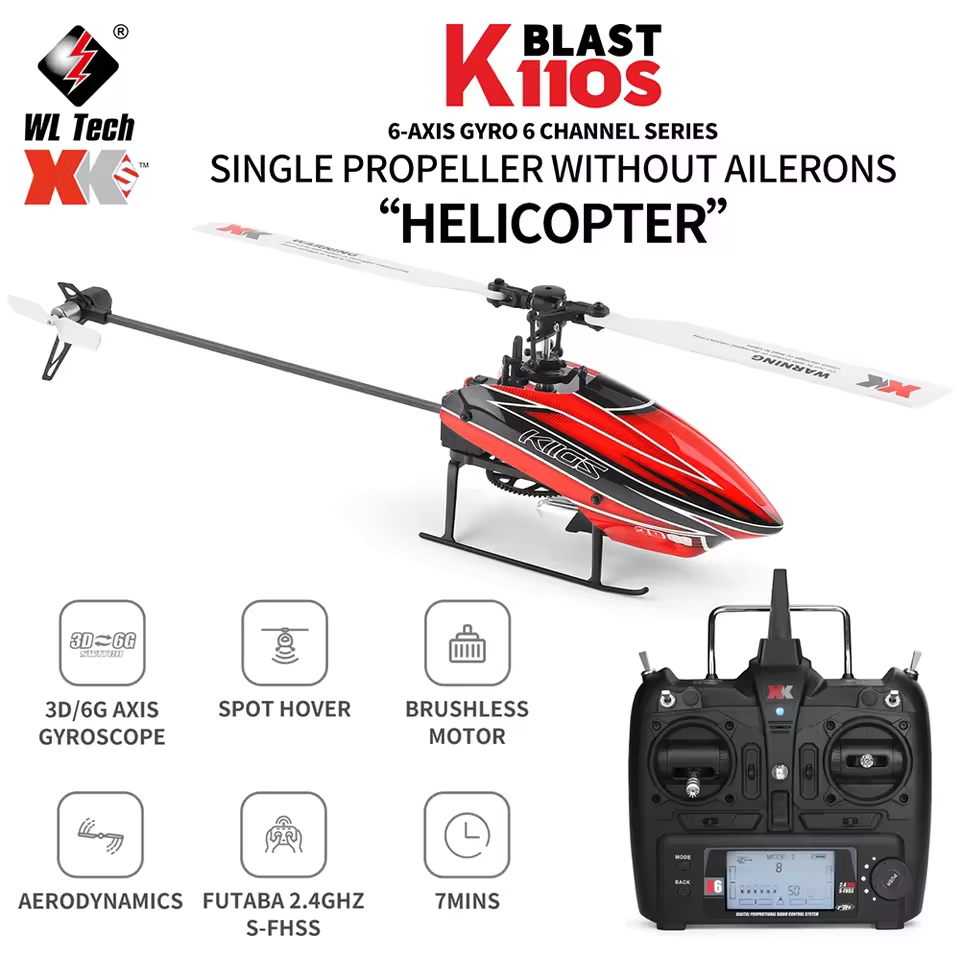 Wltoys XK K110S RC Helicopter Specs